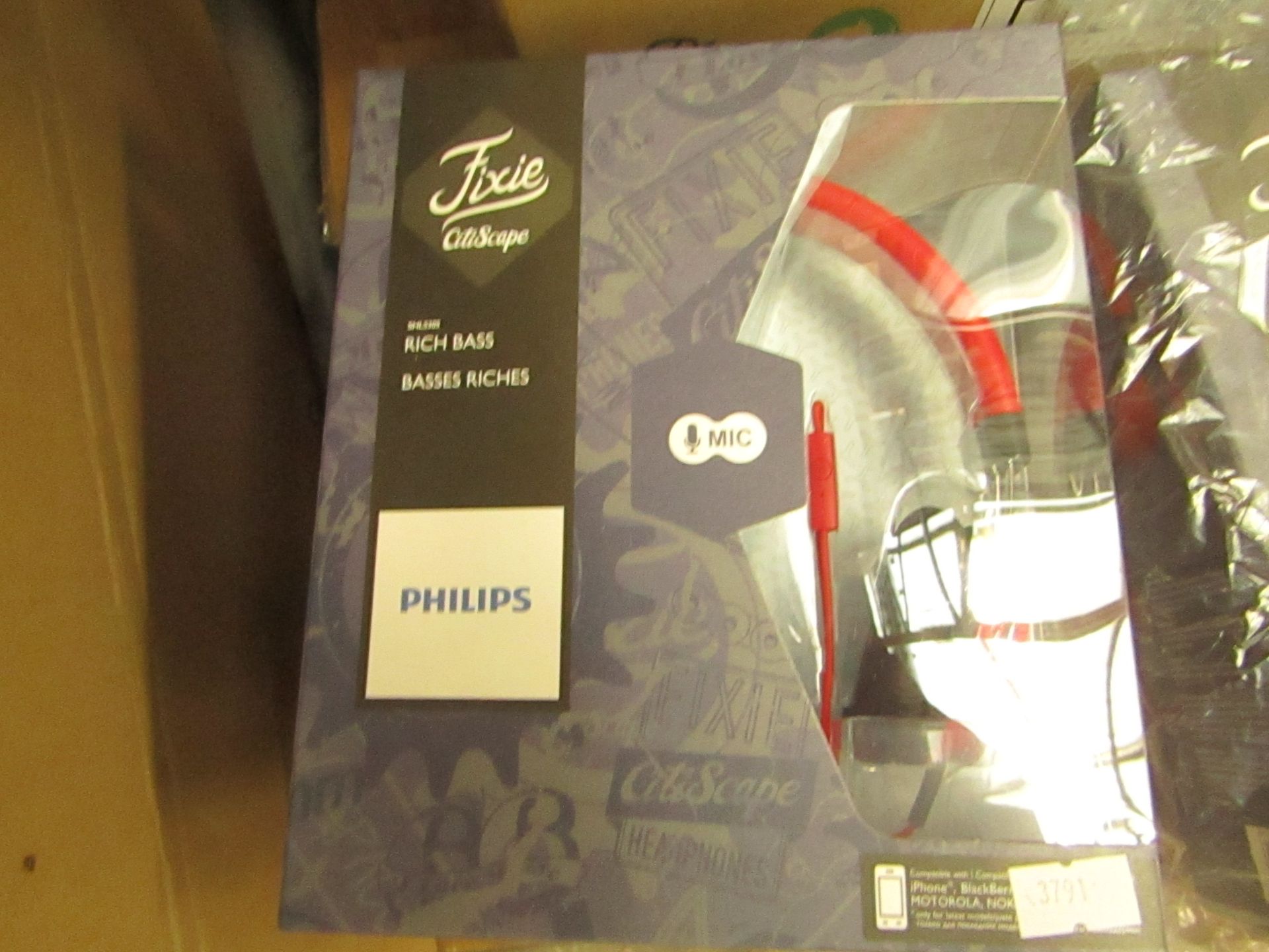 Phillips Fixie Citi Scape Rich Base Headphones, new and boxed