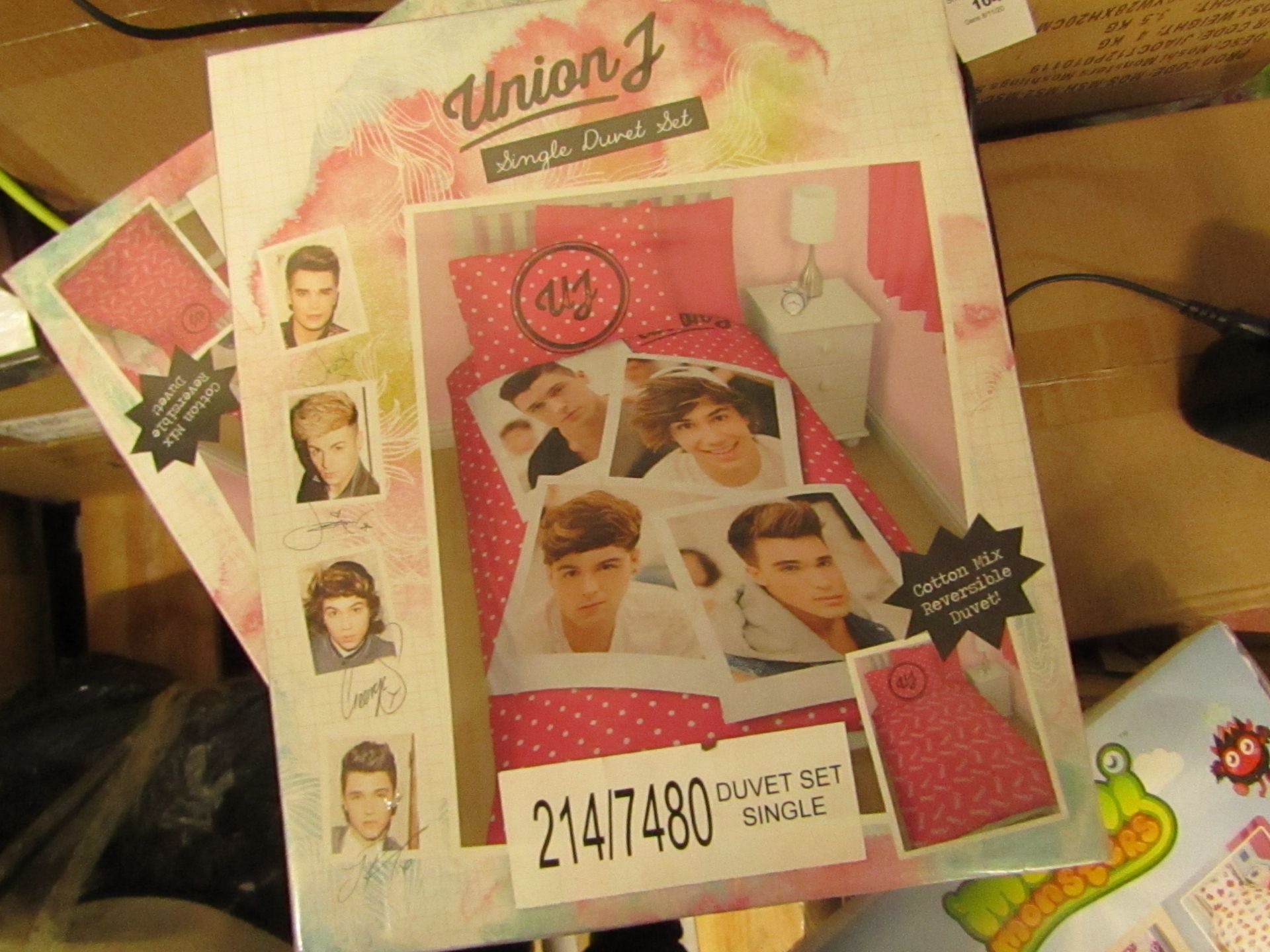 Box of 6 Union J Single Bedding Sets. New & Packaged