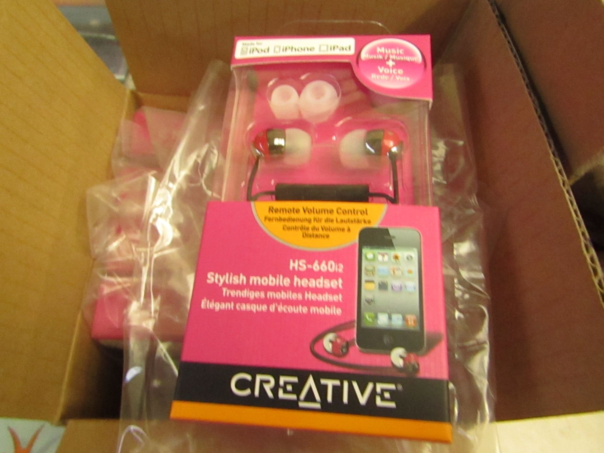 4x Creative HS-660earphones, new and boxed