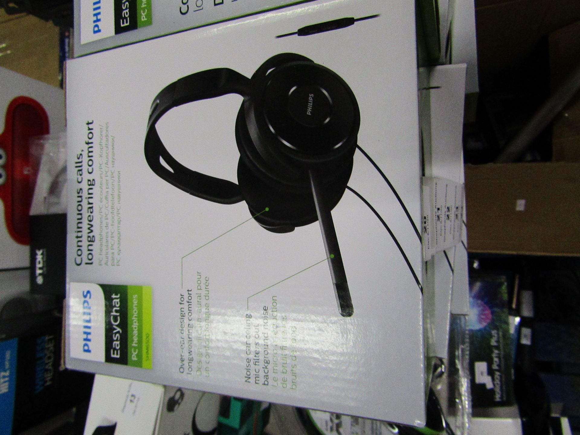 Phillips Easy Chat PC headphones, new and boxed