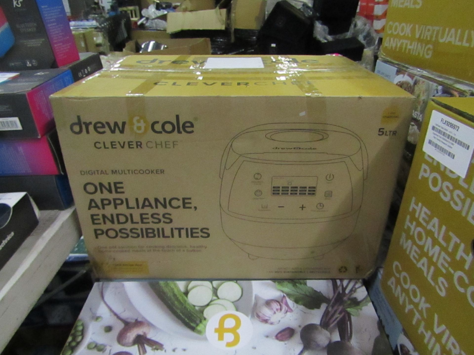 | 1X | DREW AND COLE CLEVER CHEF | BOXED AND REFURBISHED | NO ONLINE RESALE | SKU - | RRP £69.99 |