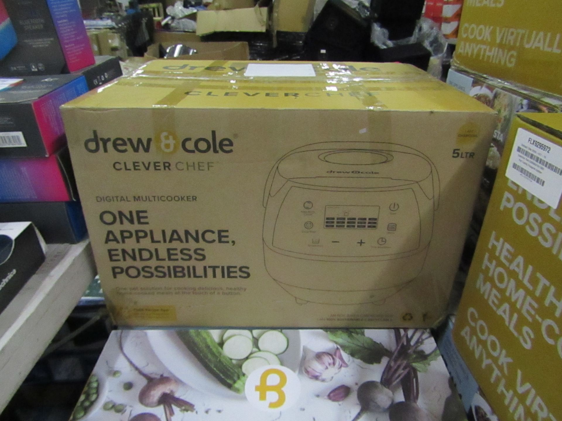 | 1X | DREW AND COLE CLEVER CHEF | BOXED AND REFURBISHED | NO ONLINE RESALE | SKU - | RRP £69.99 |