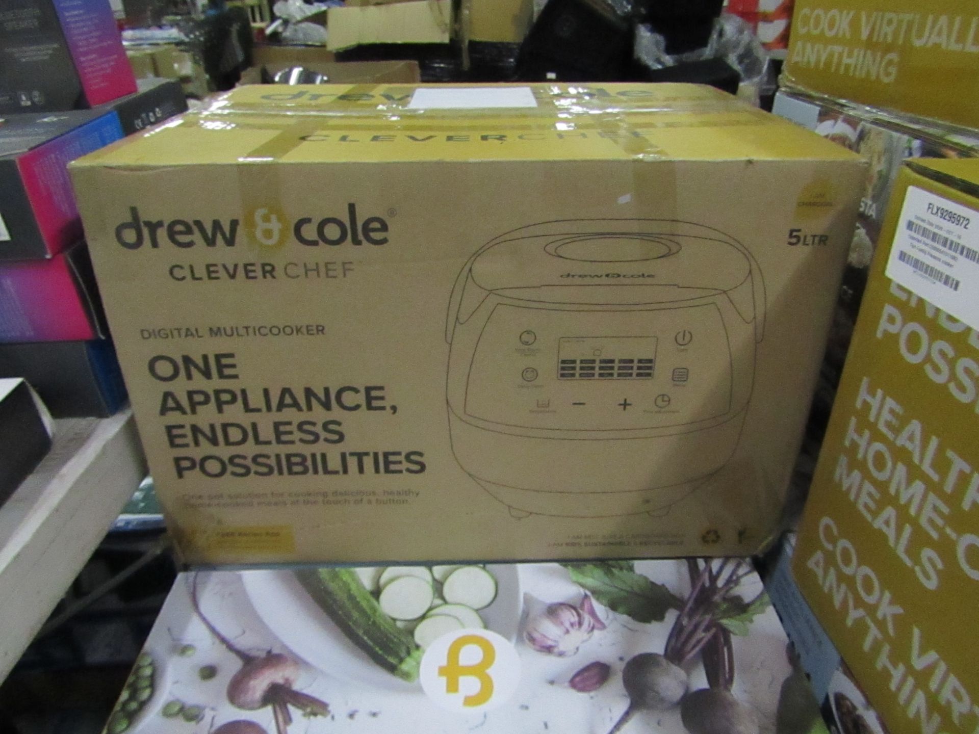 | 1X | DREW AND COLE CLEVER CHEF | BOXED AND REFURBISHED | NO ONLINE RESALE | SKU - | RRP £69.99 |