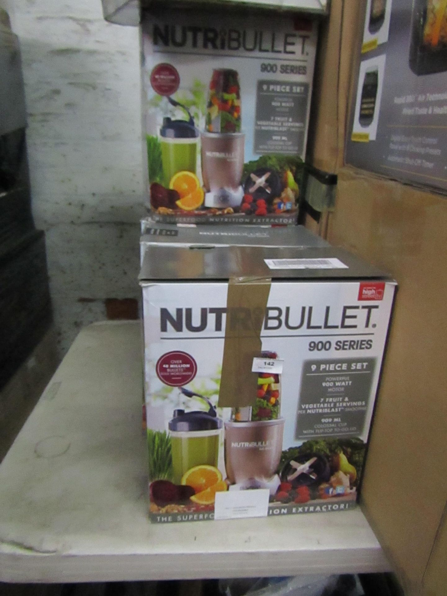 | 5X | NUTRI BULLET 900 SERIES | UNCHECKED AND BOXED | NO ONLINE RE-SALE | SKU C5060191467353 |