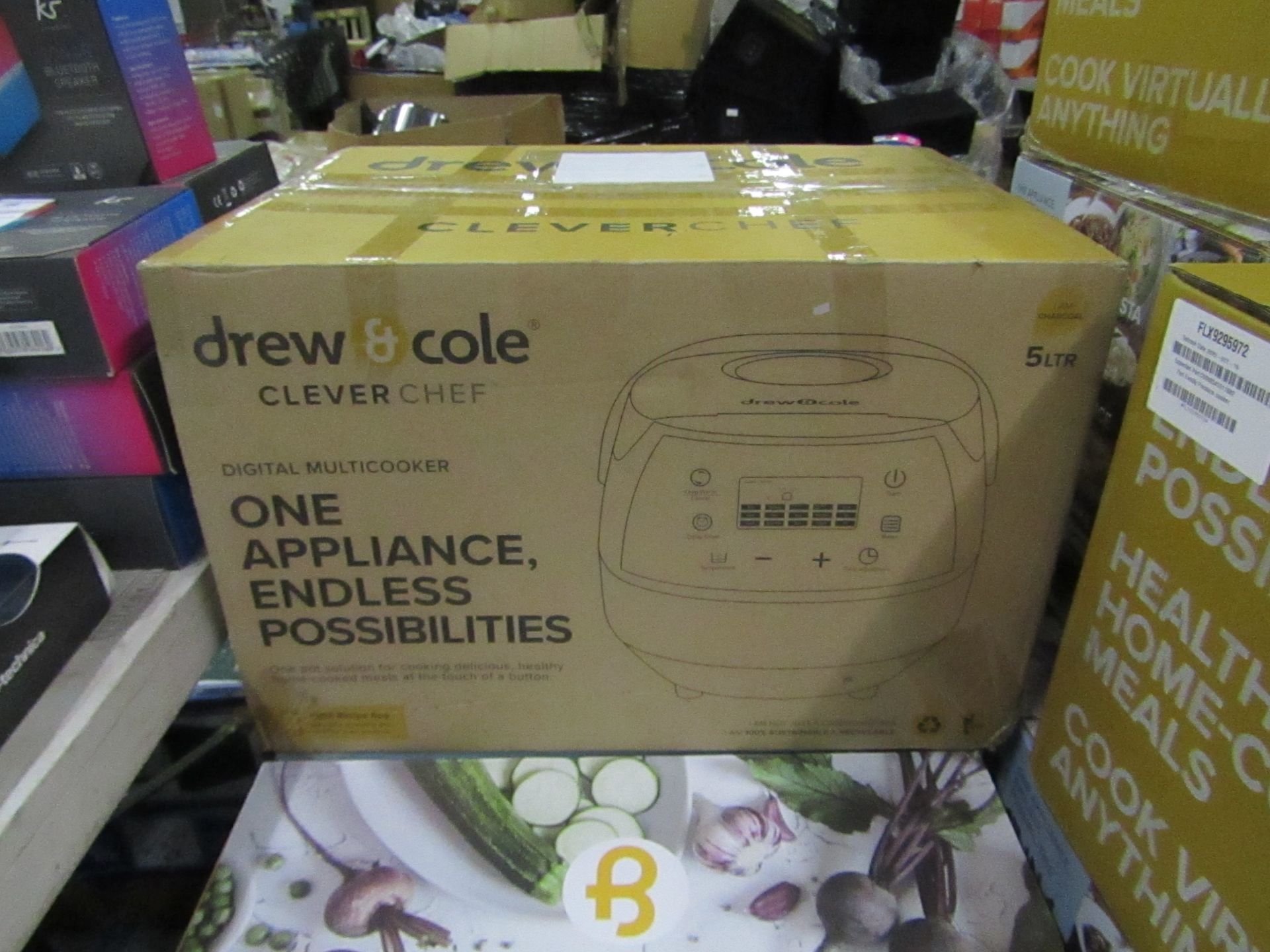 | 4X | DREW AND COLE CLEVER CHEF | BOXED AND REFURBISHED | NO ONLINE RESALE | SKU - | RRP £69.99 |