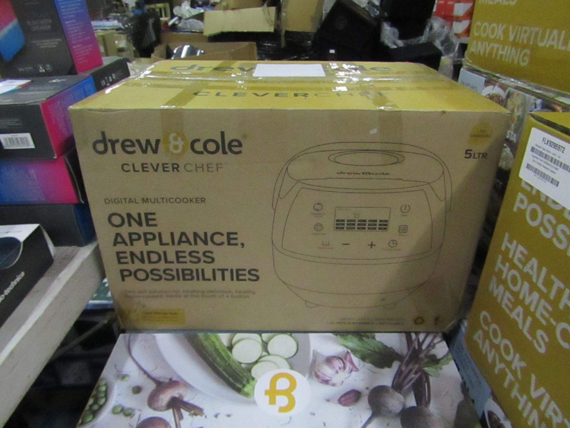 | 1X | DREW AND COLE CLEVER CHEF | BOXED AND REFURBISHED | NO ONLINE RESALE | SKU - | RRP £69.99 |