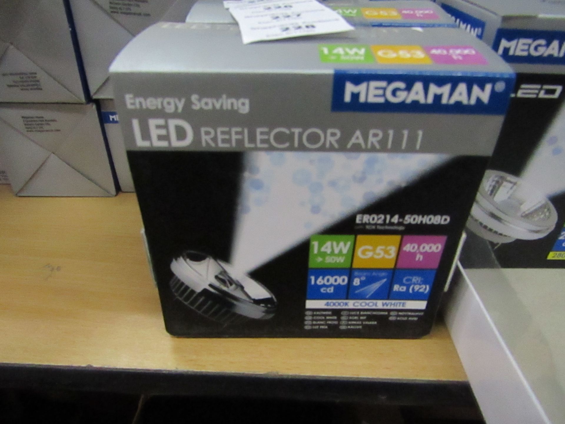 Megaman LED reflectorlight, new and boxed. G53 / 40,000Hrs / 14w