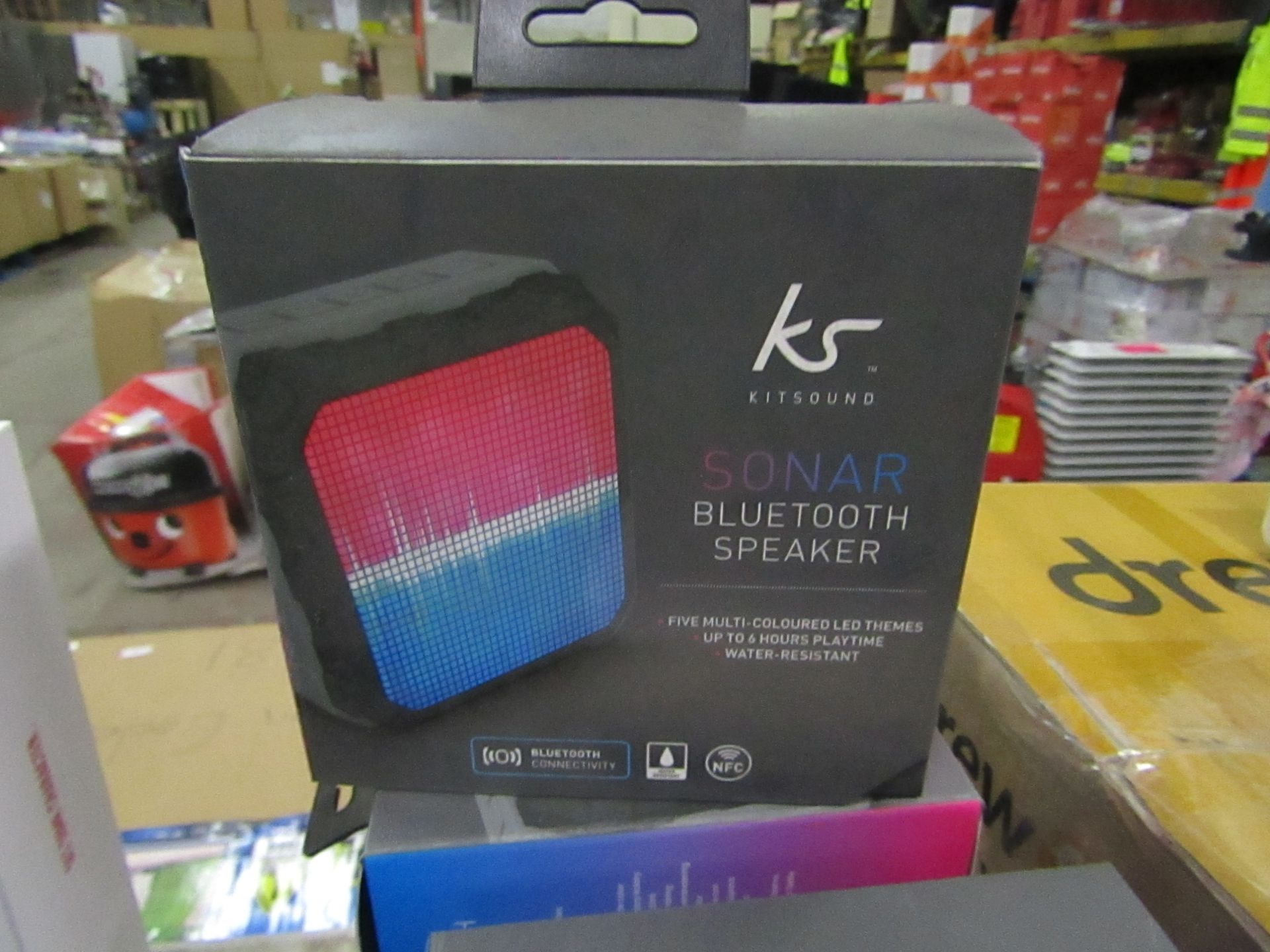 Kitsound Sonar Bluetooth speaker, new and boxed