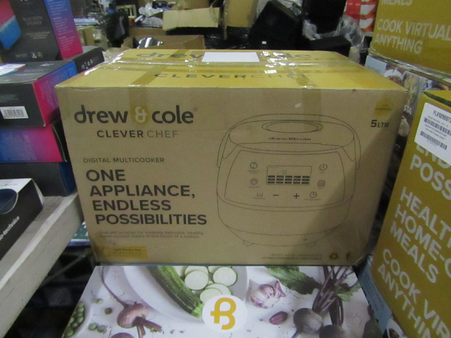 | 1X | DREW AND COLE CLEVER CHEF | BOXED AND REFURBISHED | NO ONLINE RESALE | SKU - | RRP £69.99 |