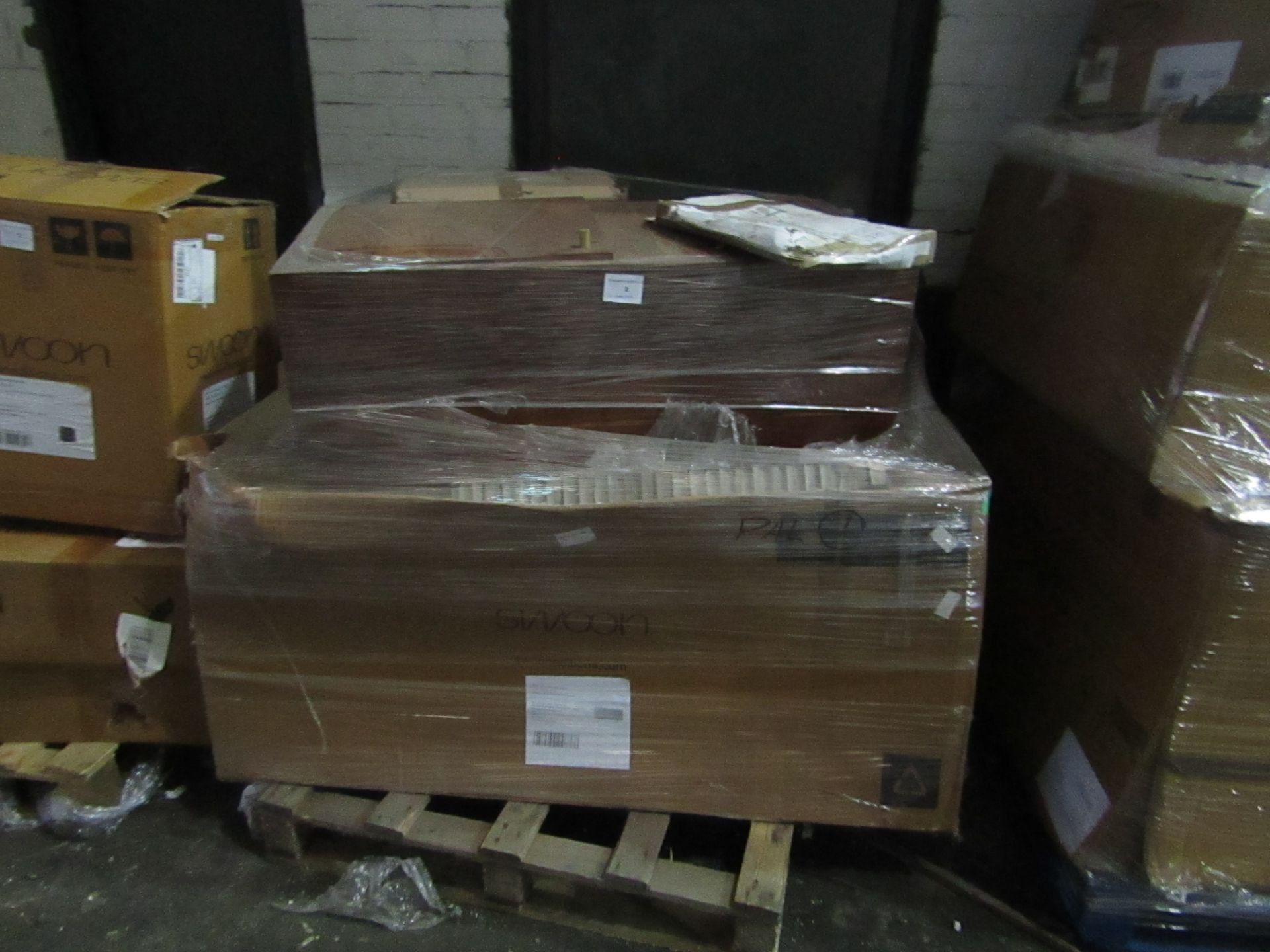 | 1X | PALLET OF SWOON B.E.R FURNITURE, UNMANIFESTED, WE HAVE NO IDEA WHAT IS ON THESE PALLETS OR