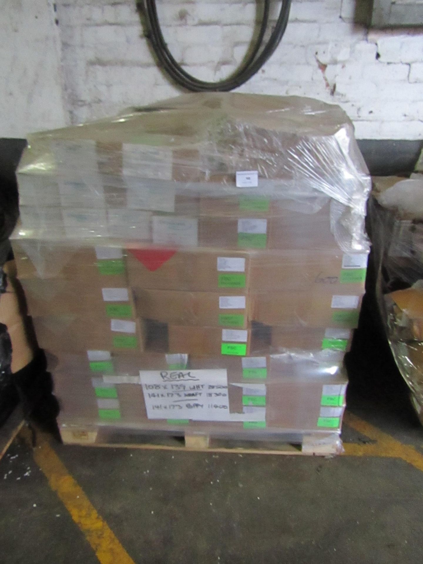 Pallet of approx 57000 various envelopes, all new