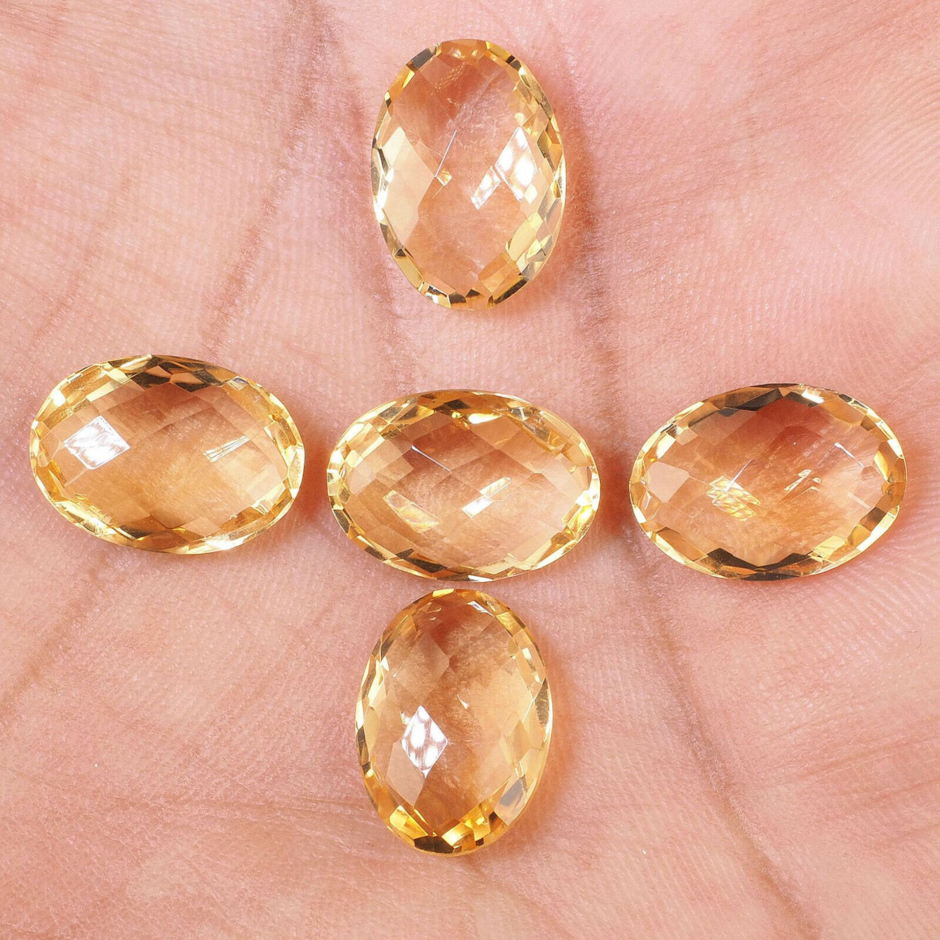 Natural Citrine - 23.65 carats - 5 pieces - Clarity VVS - average retail value £ 228.57