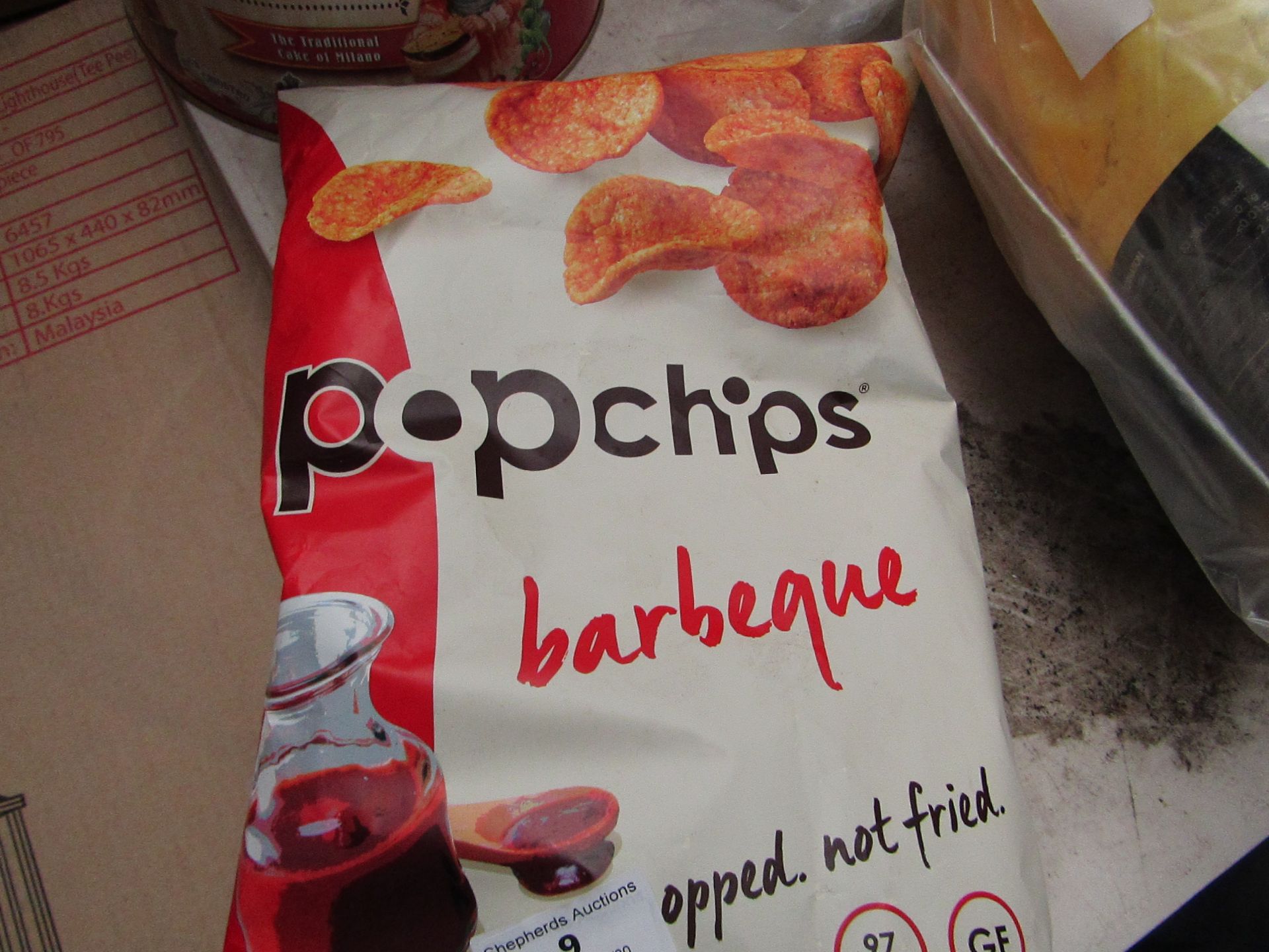 PopChips - Barbeque - 311g - BB - 06/08/21 - Sealed.