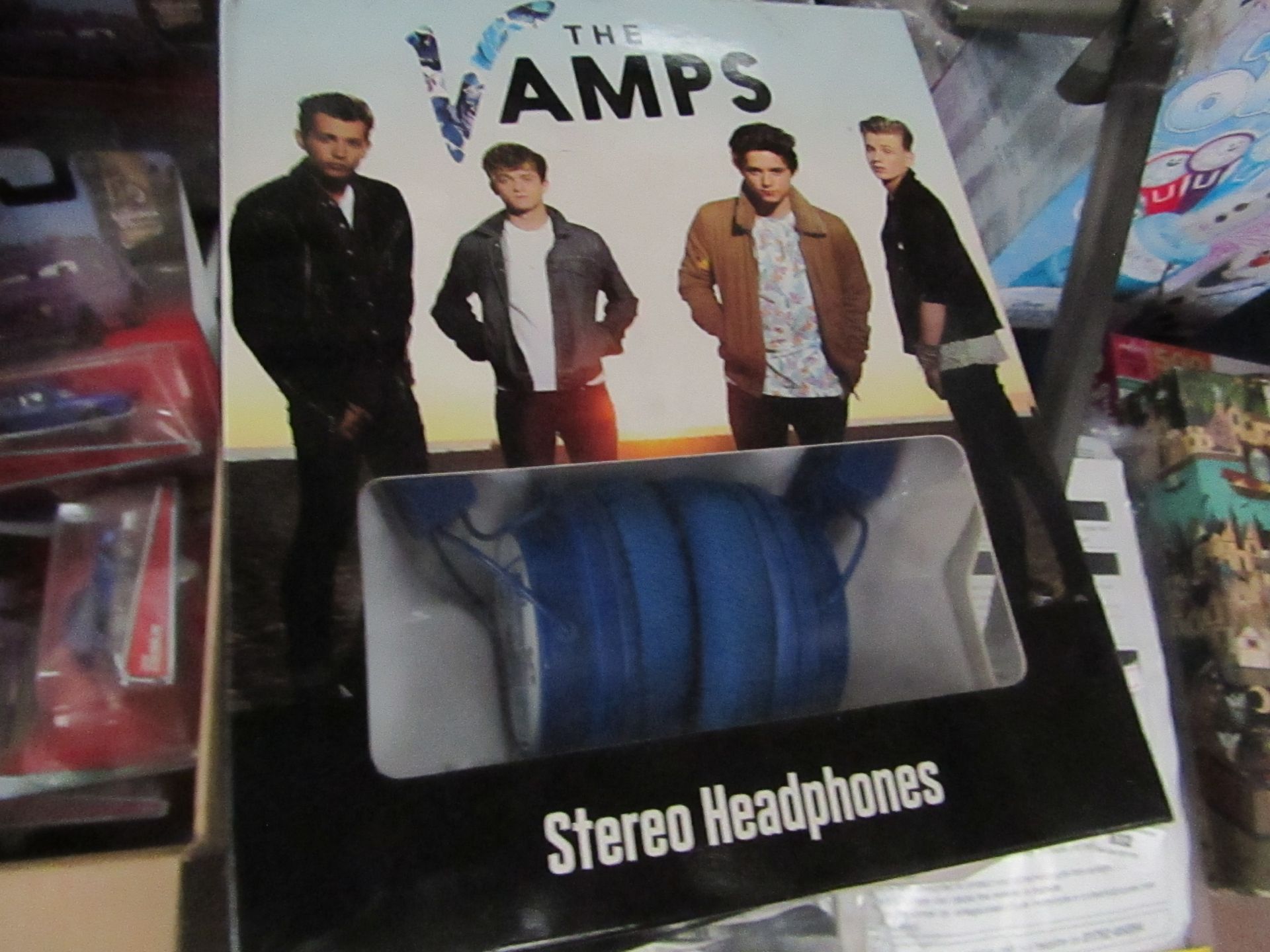 The Vamps Stereo headphones. Look New but untested