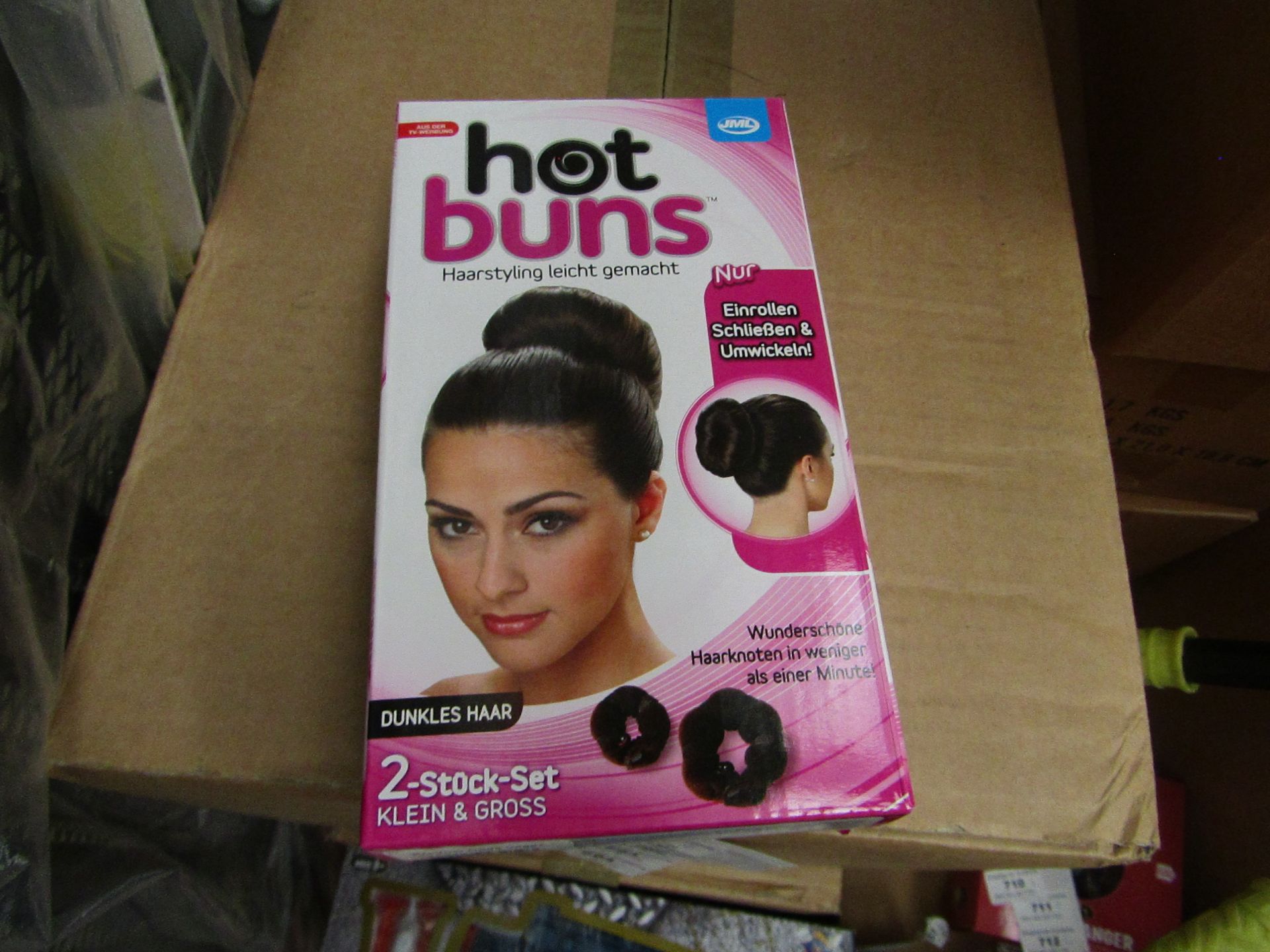 2 x JML Hot Buns Hair sets For Brown hair. New & Boxed