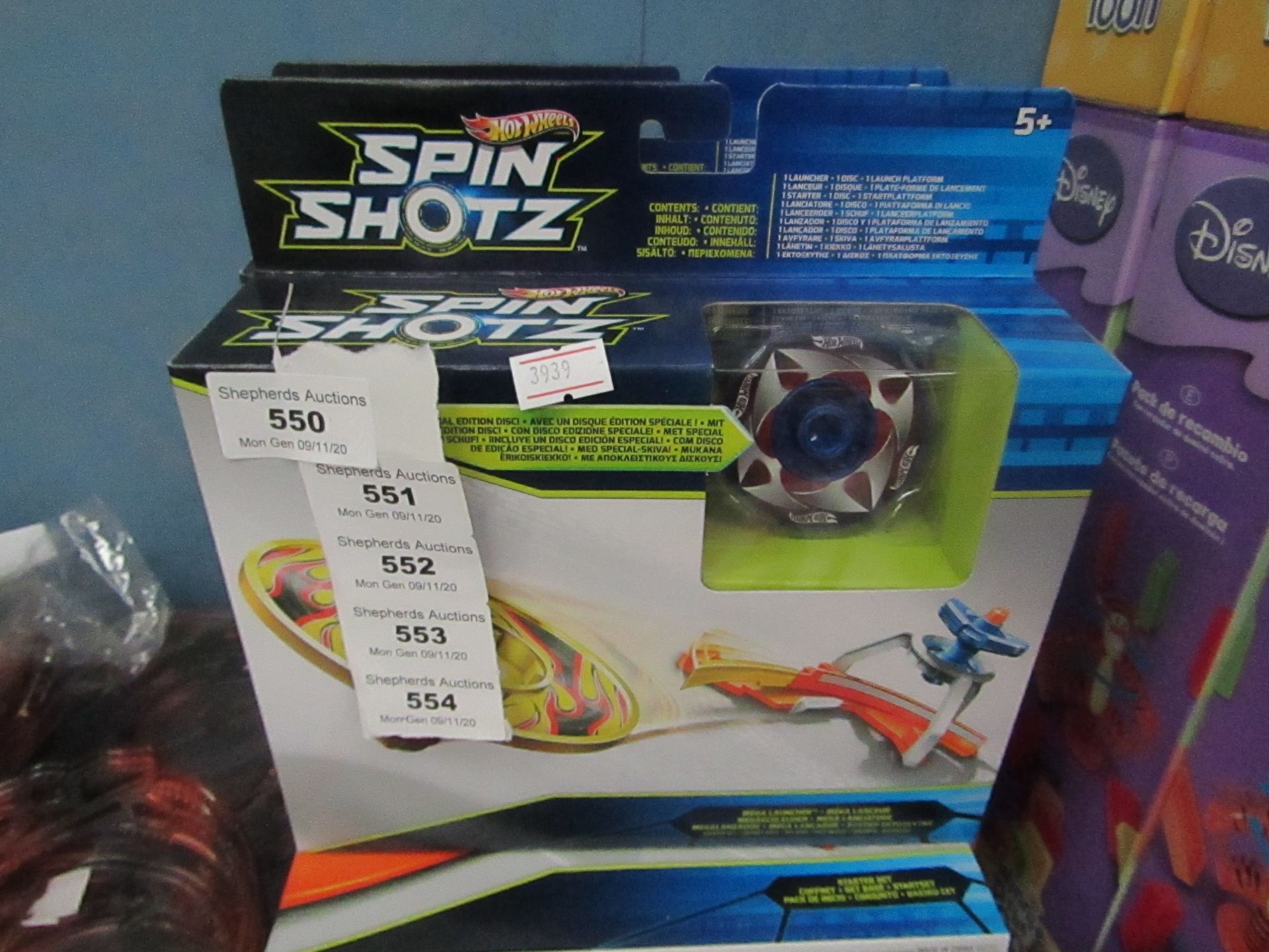 Hot Wheels Spin Shotz Mega Launcher. New & Boxed