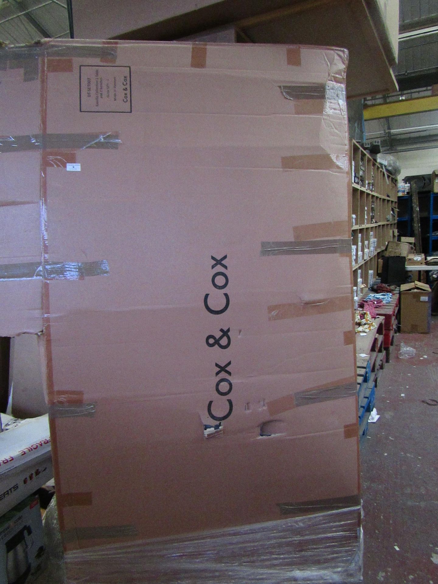 | 1X | COX AND COX RAVELLO TABLE AND BENCH SET | BOXED AND UNCHECKED | - Image 2 of 2