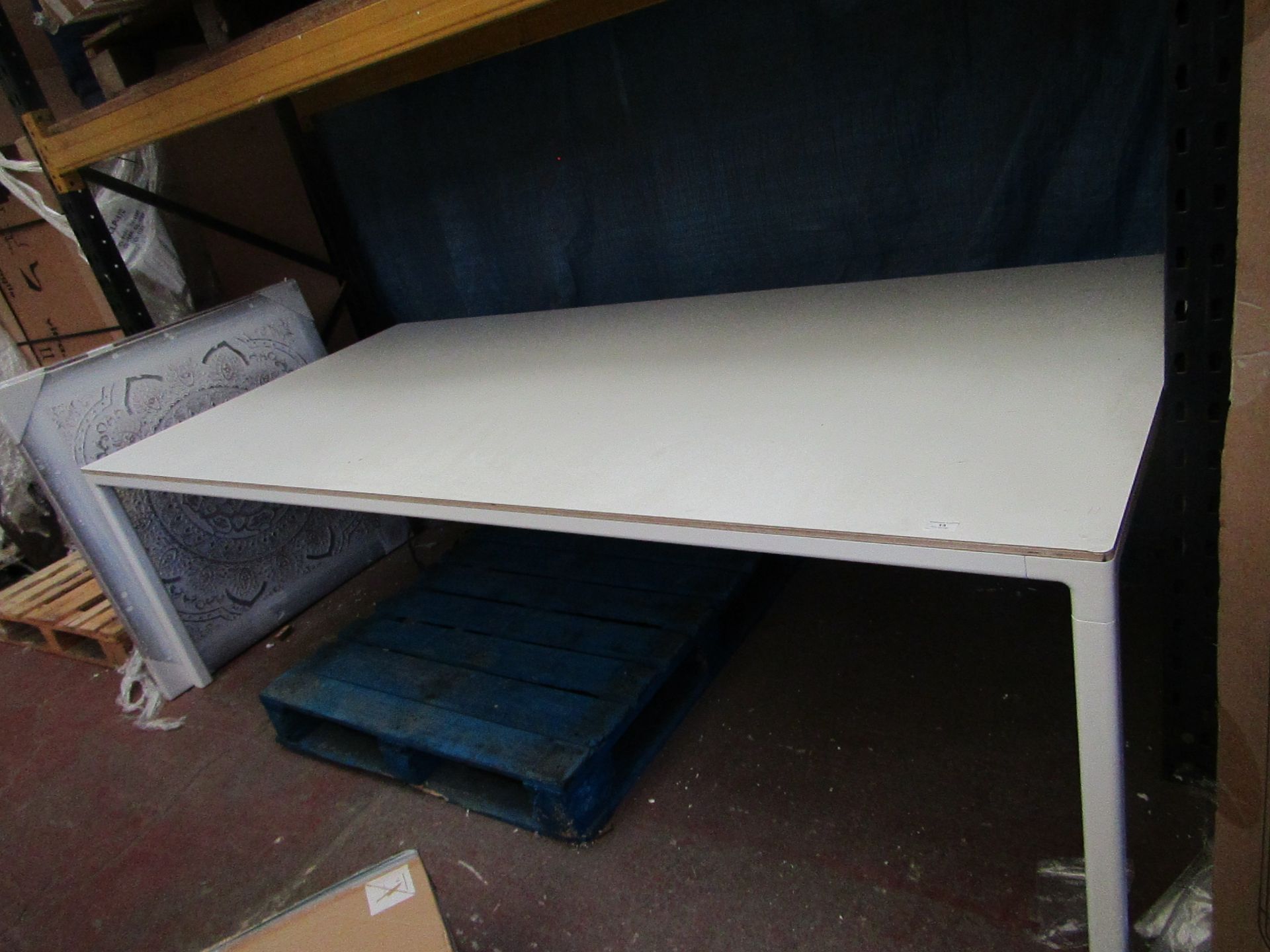 | 1X | HAY WHITE DINING TABLE 250 X 120CM | HAS S FEW SMALL MARKS AND BLEMISHES | RRP £1055.00 |