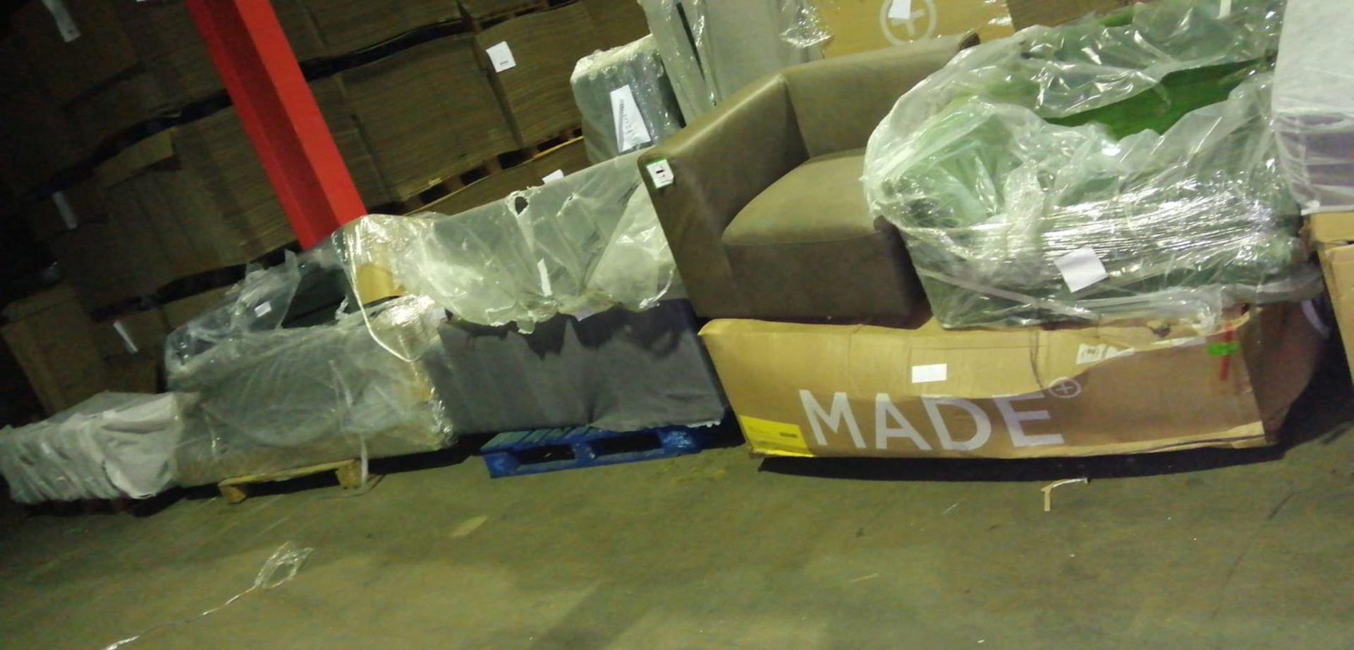 Approx 1-2 wagons of Customer returns Made.com Sofas and Sofa parts as manifested in the pictures, - Image 6 of 10