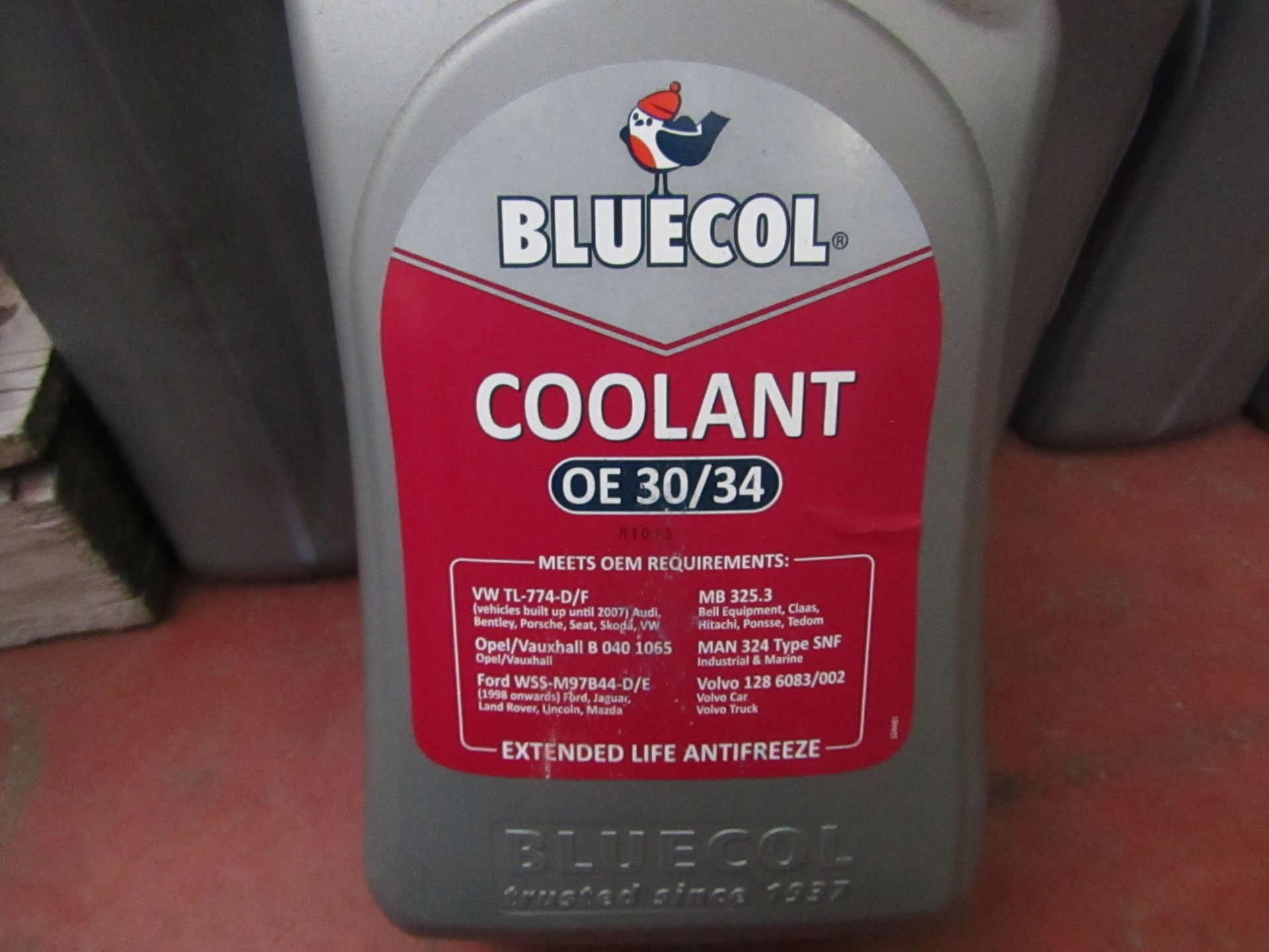 5x Bluecol - Coolant OE 30/34 - 5 Litres - Sealed.
