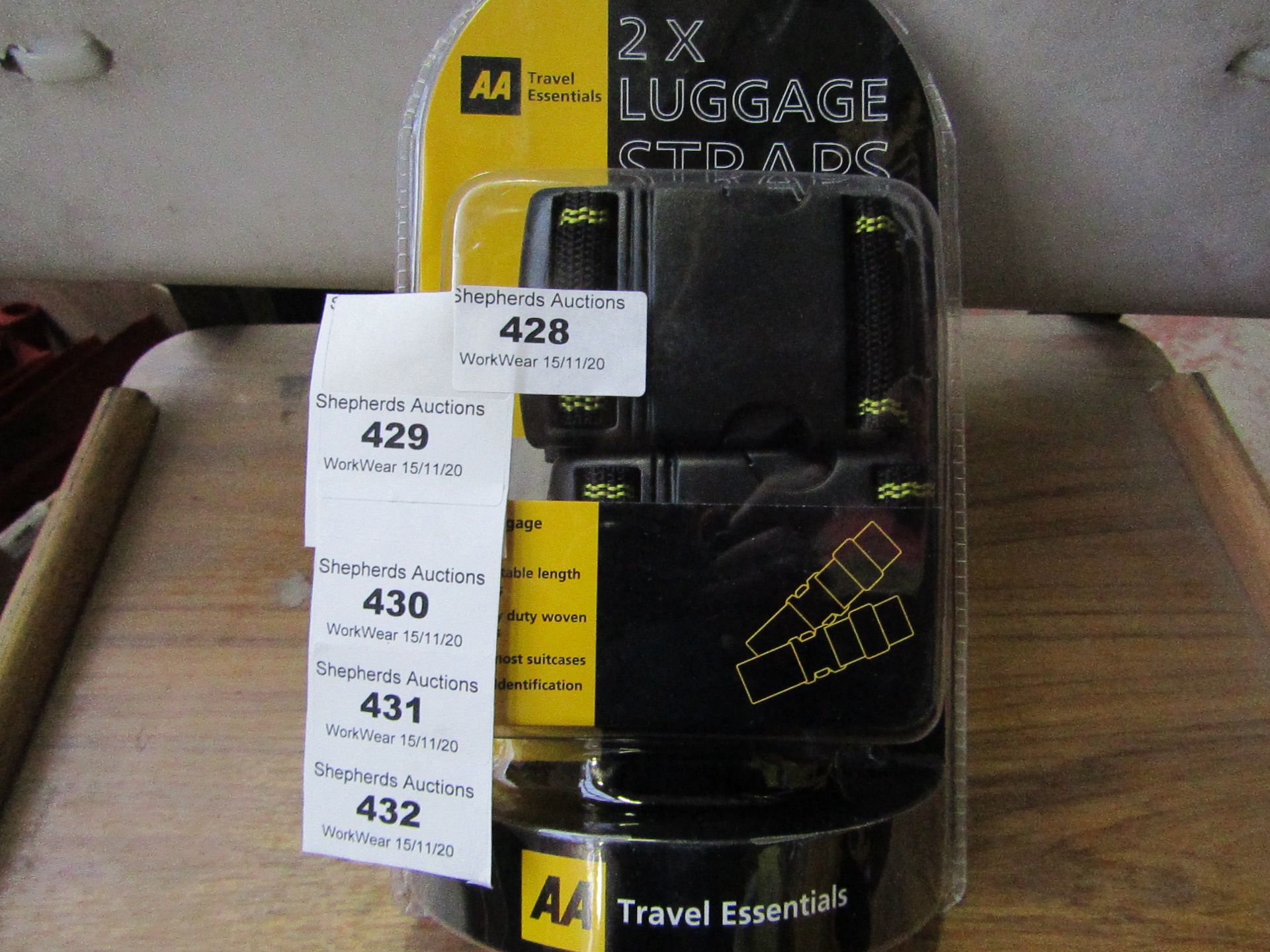 4x AA - Luggage Straps (2 Pack) - New & Packaged.