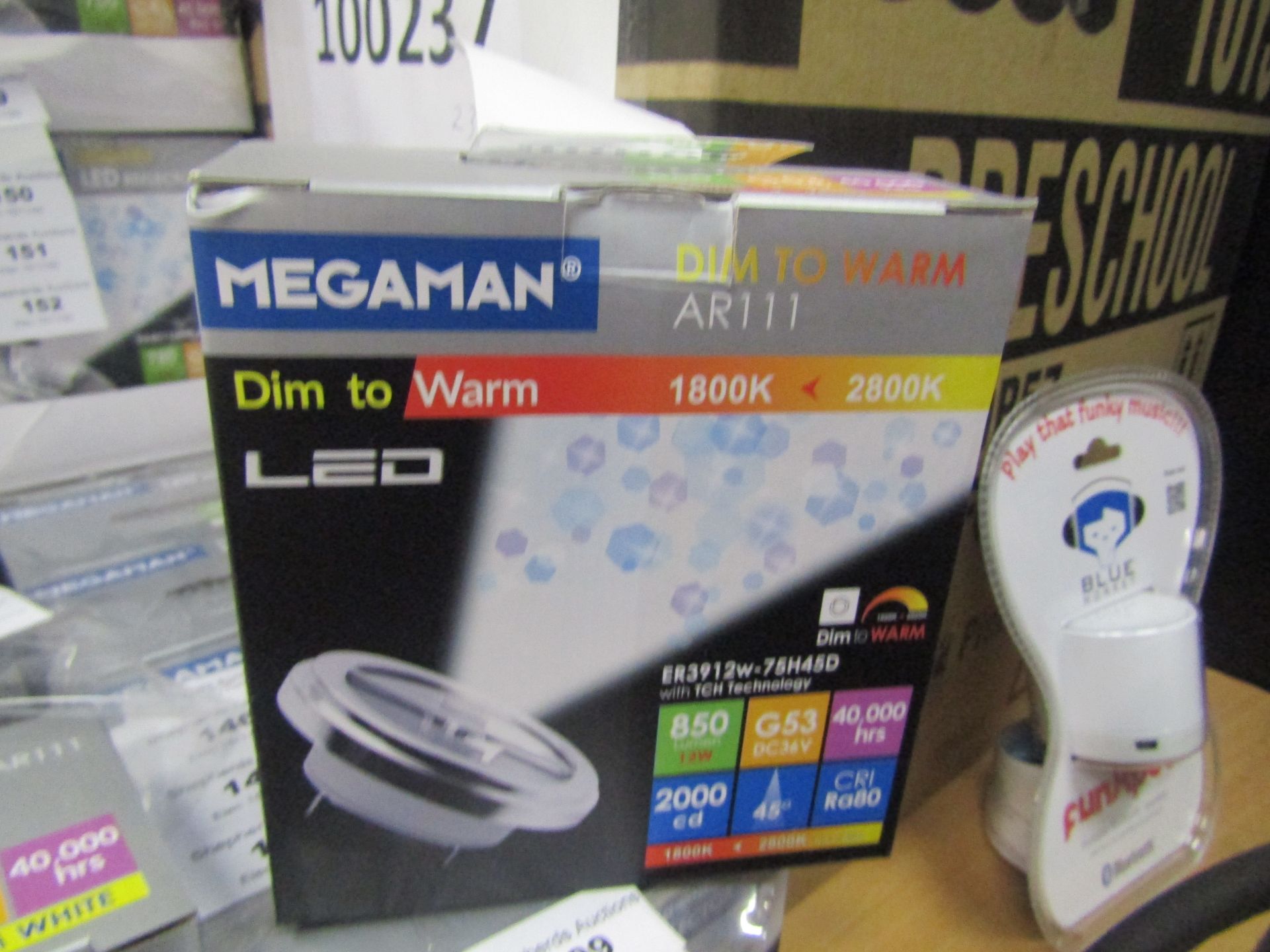 Megaman LED reflector AR111 light bulb, new and boxed. G53 / 40,000Hrs / 630 Lumens