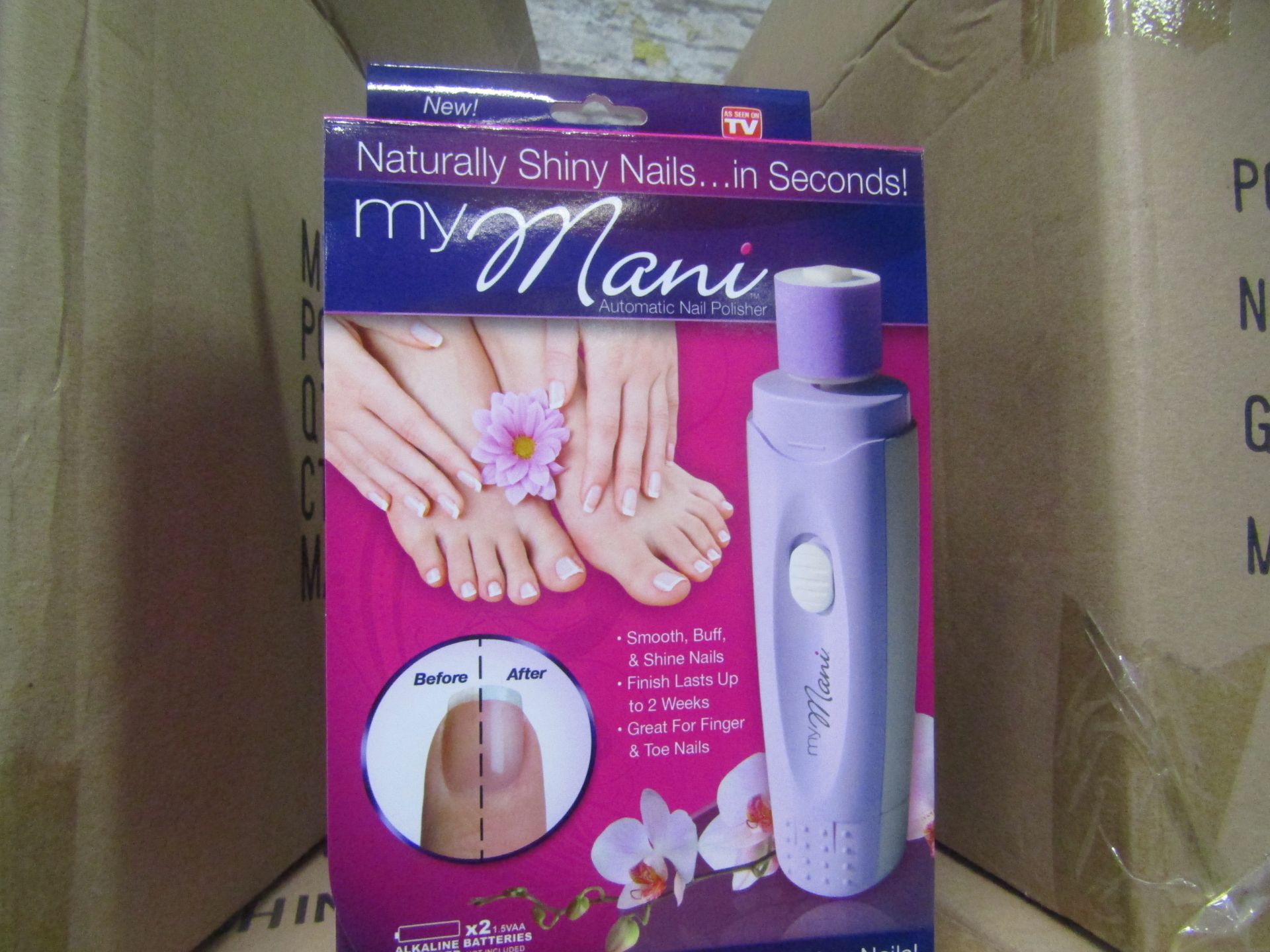 2x MY MANI AUTOMATIC NAIL POLISHER NEW AND BOXED