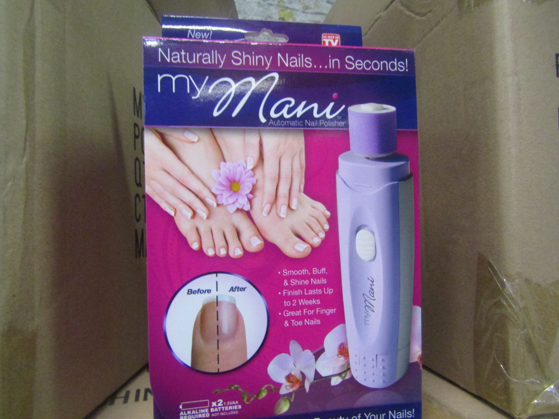 2x MY MANI AUTOMATIC NAIL POLISHER NEW AND BOXED