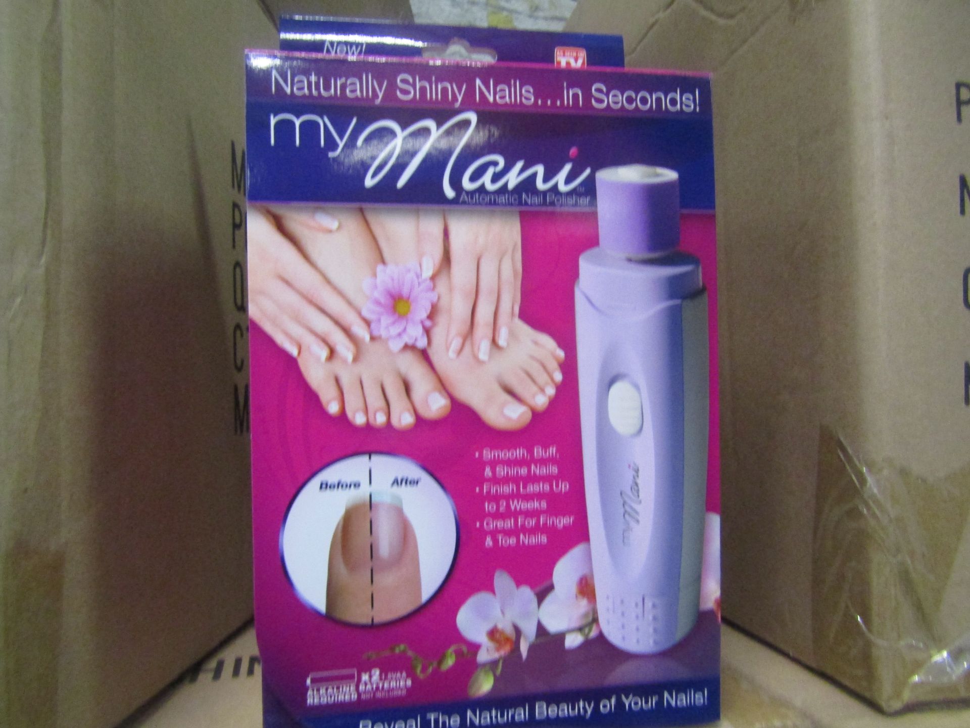 2x MY MANI AUTOMATIC NAIL POLISHER NEW AND BOXED