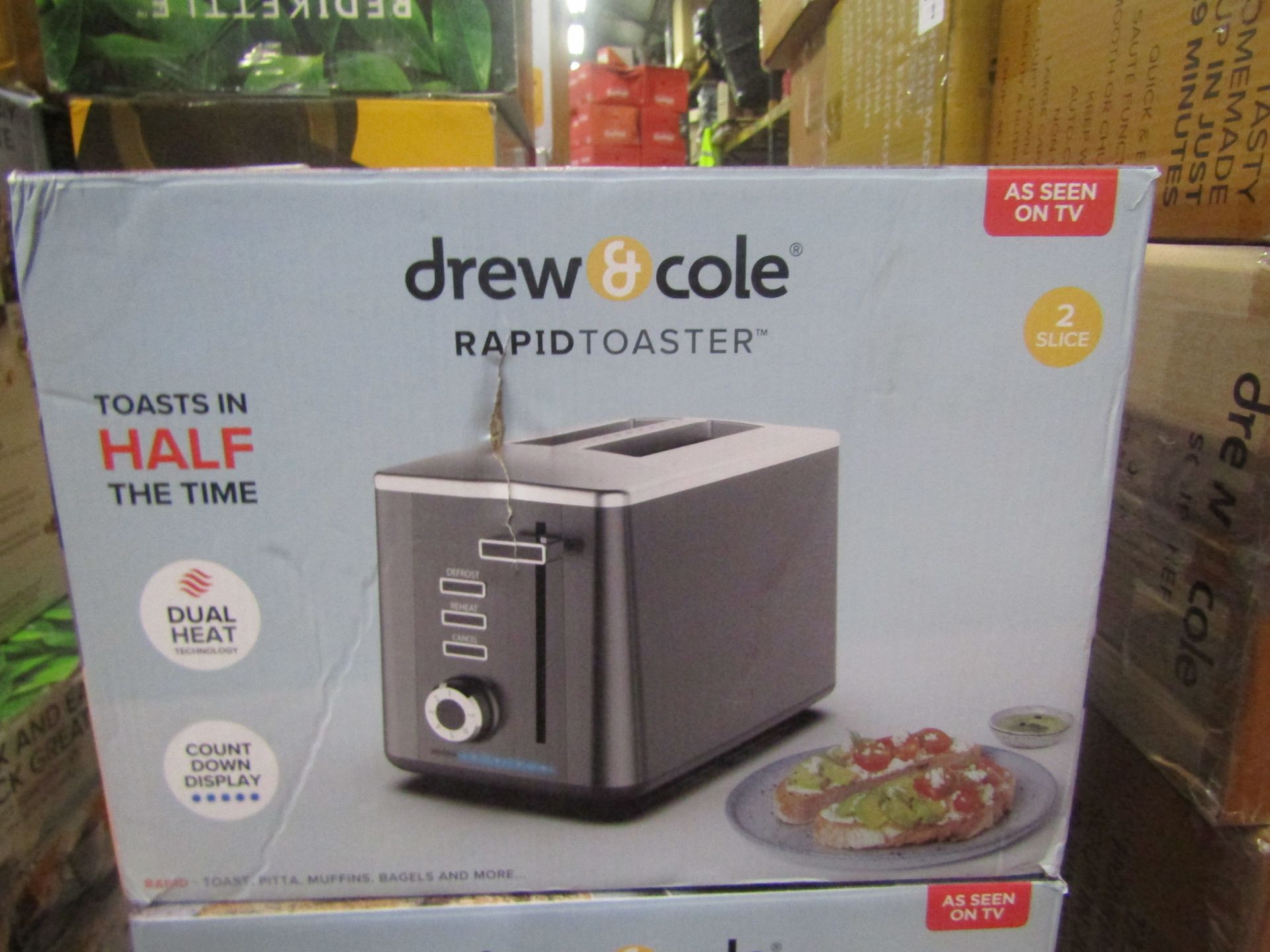 | 1X | DREW AND COLE 4 SLICE TOASTER | REFURBISHED AND BOXED | NO ONLINE RESALE | SKU - | RRP £50.00