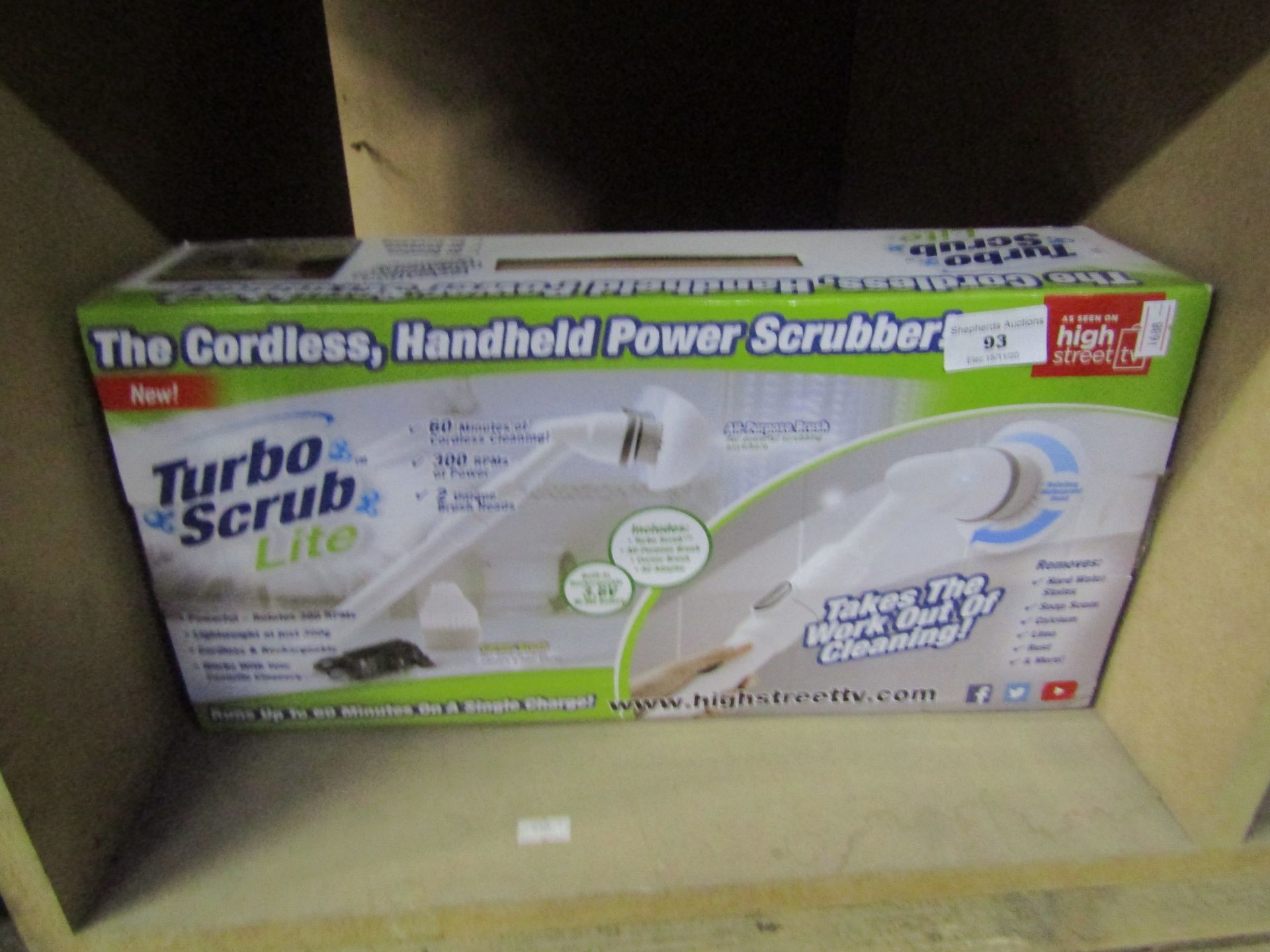 | 1X | TURBO SCRUB LITE | UNCHECKED AND BOXED | NO ONLINE RE-SALE | SKU - | RRP £29.99 | TOTAL LOT