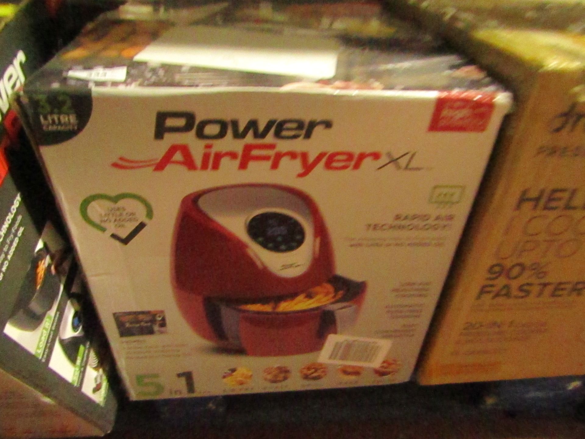 | 6X | POWER AIR FRYER 3.2L | UNCHECKED AND BOXED | NO ONLINE RE-SALE | SKU C| RRP £69.99 | TOTAL