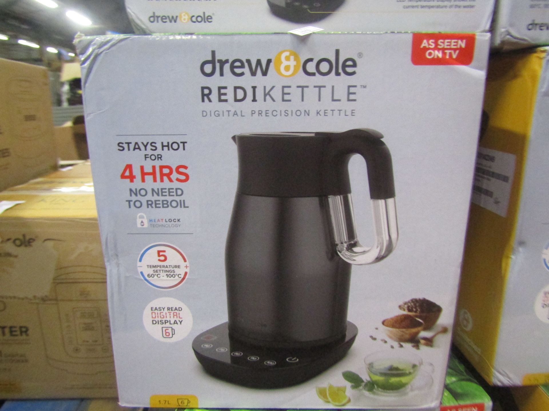 | 1X | DREW AND COLE REDI KETTLE | REFURBISHED AND BOXED | NO ONLINE RESALE | SKU C5060541513587 |