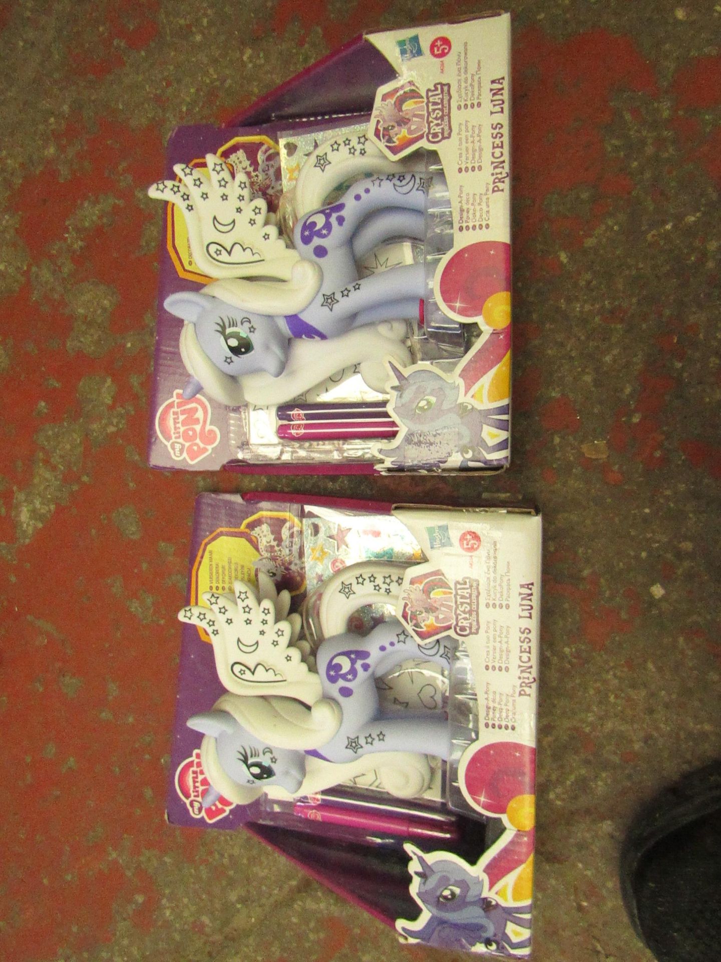 2 x My Little Pony Pricess Luna Design a Pony. New & Packaged