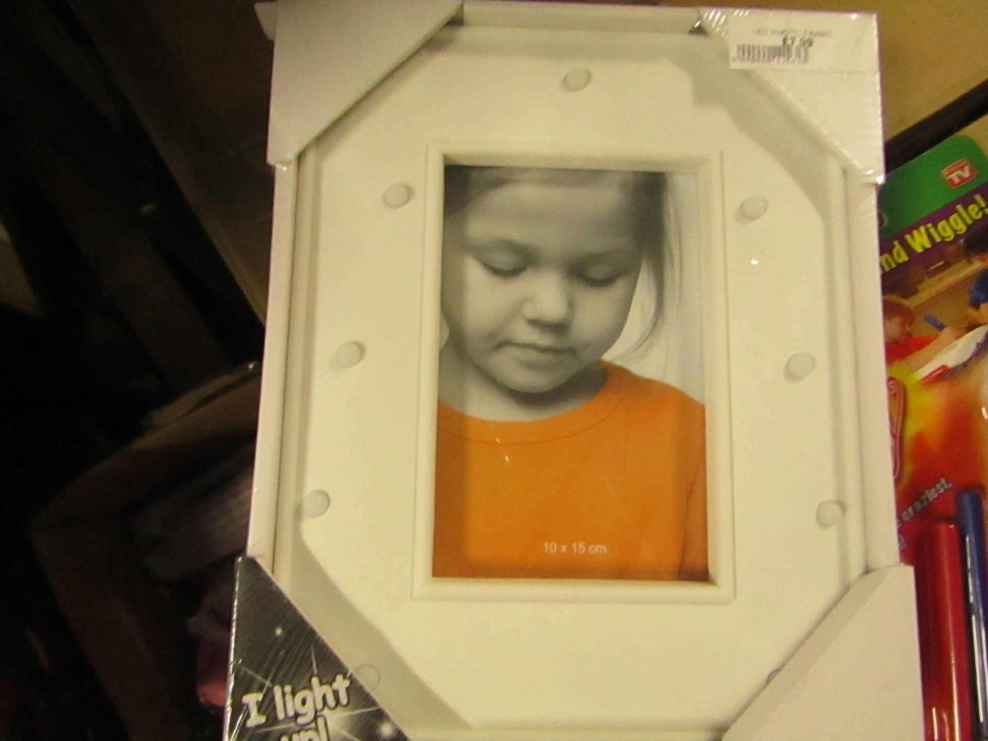 White LED Photo Frame 10x15cm - New & Packaged.