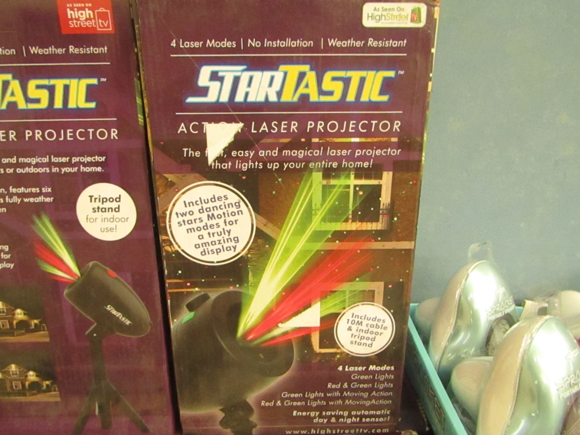 | 1X | STARTASTIC ACTION LASER PROJECTOR | UNCHECKED AND BOXED | NO ONLINE RESALE | SKU - |