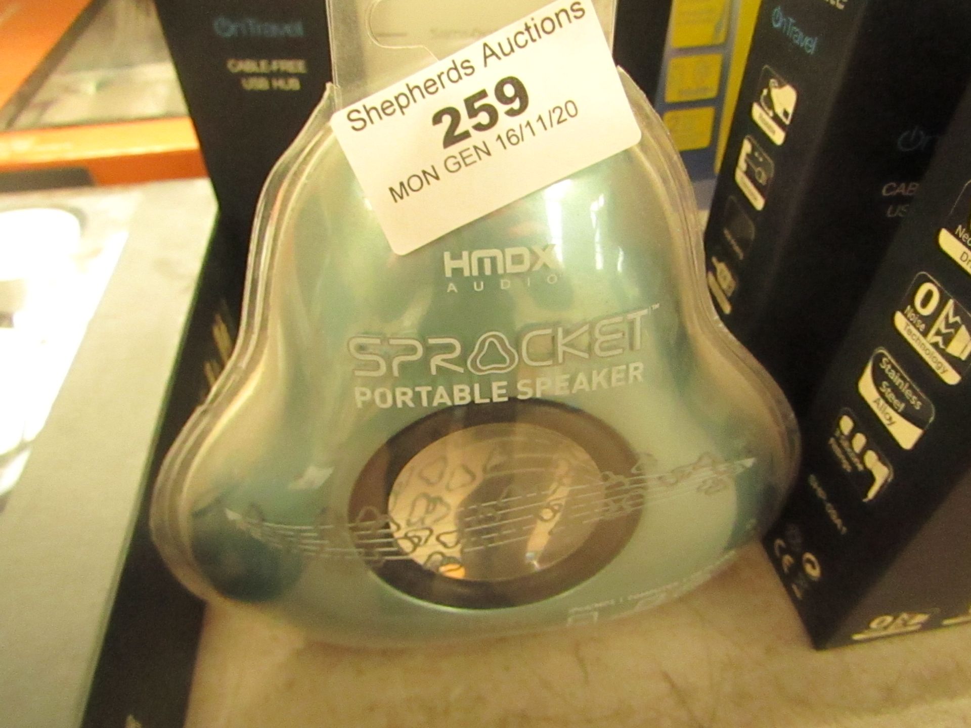 HMDX Audio - Sprocket Portable Speaker - Unused & Packaged.