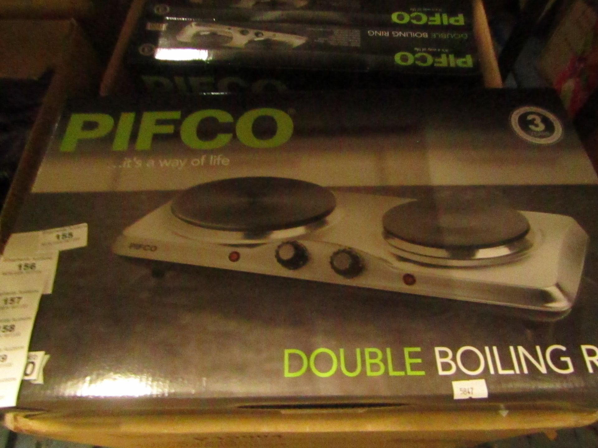Pifco double boiling ring, unchecked and boxed.
