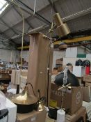 | 1X | LIGHT AND LIVING ANTIQUE BRASS PRESTON FLOOR LAMP | LOOKS UNUSED NO GUARANTEE| NO BOX |