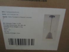 | 1X | SWOON HEBE PENDANT LIGHT IN NATURAL CONCRETE | UNCHECKED AND IN ORIGINAL BOX | RRP £69 |