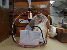 | 1X | SWOON MIDI PENDANT LIGHT IN COPPER | UNCHECKED AND BOXED | RRP £79 |