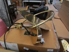 | 1X | SWOON MOIN PENDANT LIGHT IN BRASS | UNCHECKED AND BOXED | RRP £89 |