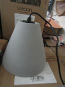 | 1X | SWOON HEBE PENDANT LIGHT IN NATURAL CONCRETE | UNCHECKED AND IN ORIGINAL BOX | RRP £69 |