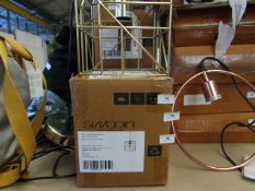 | 1X | SWOON ELIELE PENDANT LIGHT IN BRASS | UNCHECKED AND BOXED | RRP £79 |