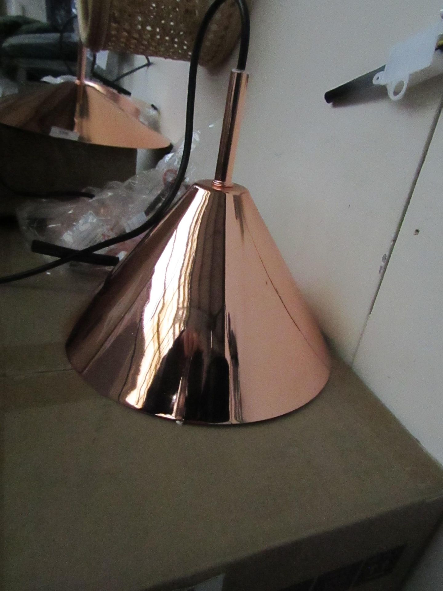 | 1X | SWOON JOEY PENDANT LIGHT IN COPPER| UNCHECKED AND IN ORIGINAL BOX | RRP £69 |