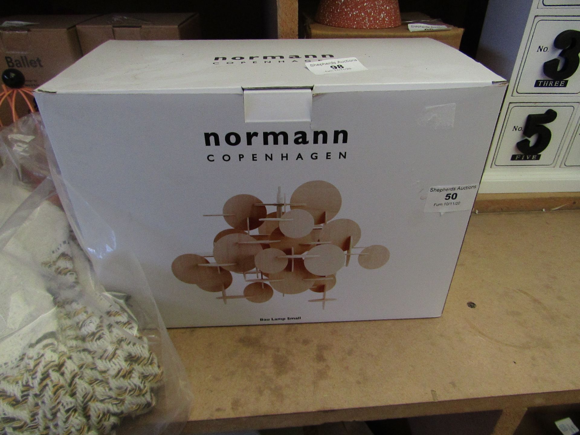| 1X | NORMANN COPENHAGEN BAU LAMP SMALL | BOXED AND UNCHECKED | RRP £128 |