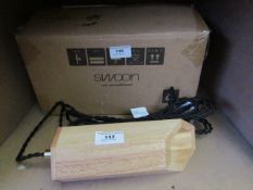 | 1X | PLUTO PENDANT LIGHT IN RUBBER WOOD | UNCHECKED AND BOXED | RRP £69 |