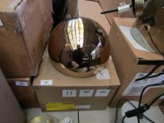 | 1x | MADE.COM COLLET WALL LIGHT IN CHAMPANGE AND COPPER |BOXED AND UNCHECKED | RRP £49 |