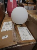 | 1X | RHEA WALL LIGHT IN BRASS | UNCHECKED AND BOXED | RRP £- |