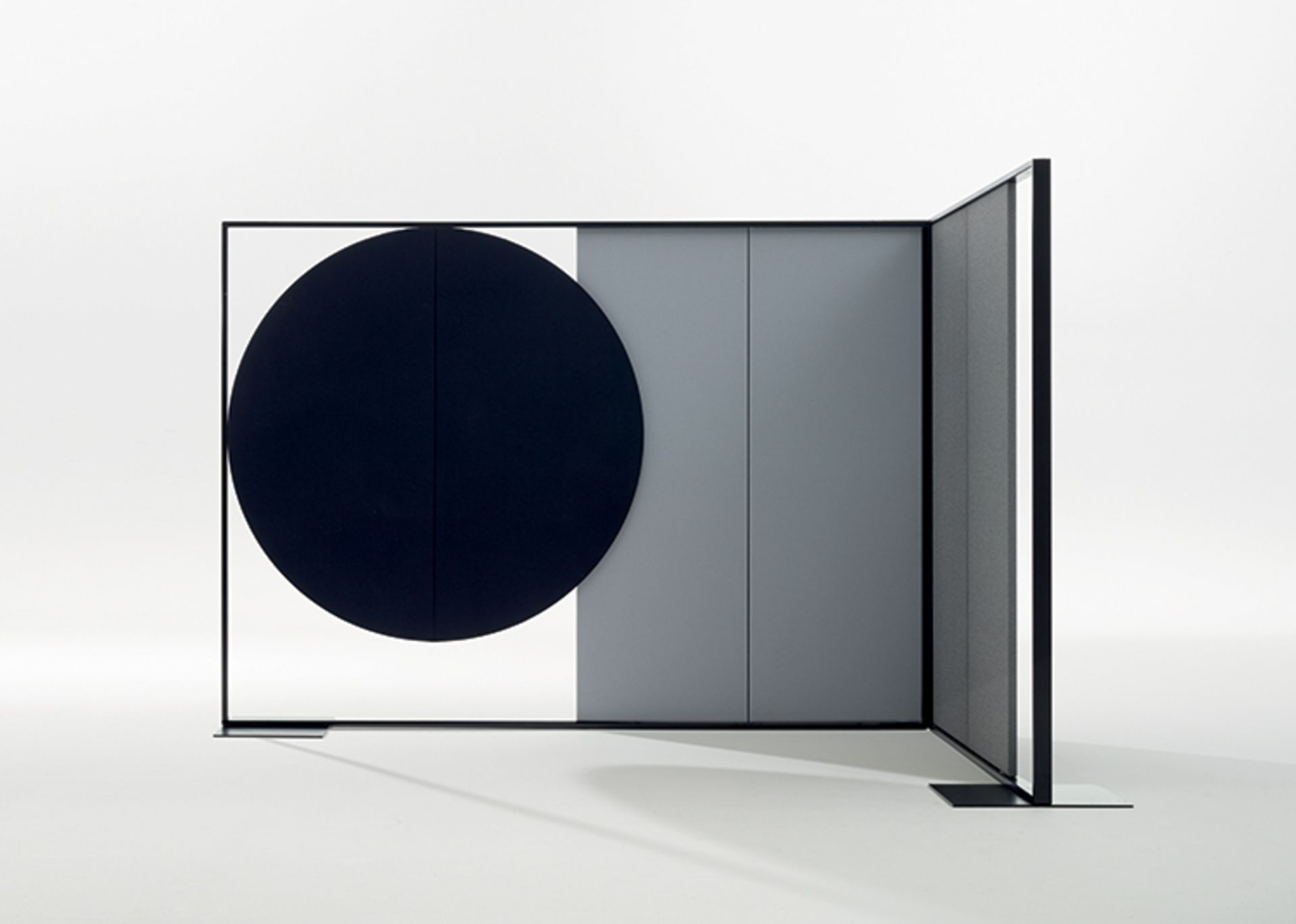 | 1X | ARPER PARENTESIT FREESTANDING SCREEN MODULE IN STEEL AND LACQUERED MATT BLACK | LOOKS - Image 2 of 2